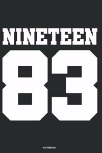 Nineteen 83 Notebook