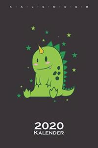 niedlicher Dino Kalender 2020