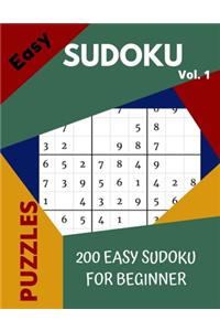 SUDOKU vol. 1 easy 200 Sudoku Puzzles for Beginner