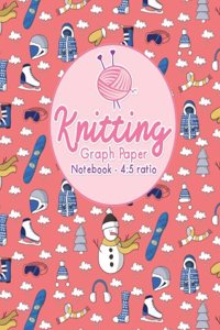 Knitting Graph Paper Notebook - 4