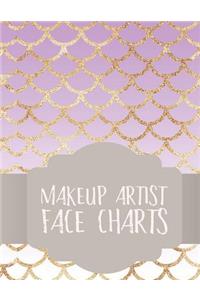 Makeup Artist Face Charts: Notebook for Face Painting and Makeup Artists
