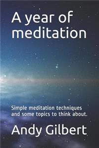 A Year of Meditation