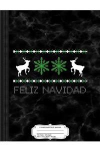 Feliz Navidad Composition Notebook