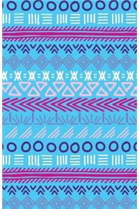 Journal Notebook Tribal Art Pattern Blue