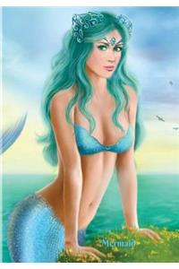 Mermaid: Notebook - Book - Diary - Journal 120 Pages (Blank Lined)