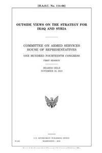 Outside views on the strategy for Iraq and Syria