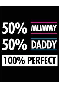50% Mummy 50% Daddy 100% Perfect