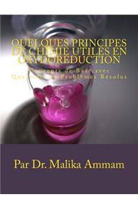 Quelques Principes de Chimie Utiles en Oxydoréduction