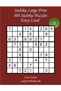 Sudoku Large Print - Easy Level - N°11