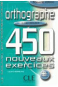Orthographe 450 Exercises Textbook + Key (Beginner)