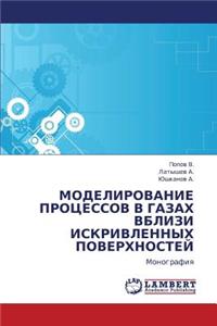 Modelirovanie Protsessov V Gazakh Vblizi Iskrivlennykh Poverkhnostey