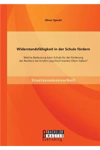 Widerstandsfähigkeit in der Schule fördern