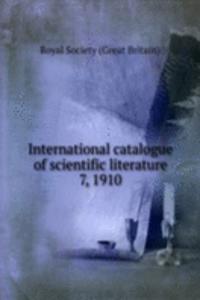 International catalogue of scientific literature