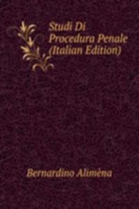 Studi Di Procedura Penale (Italian Edition)