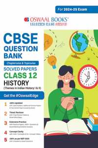 Oswaal CBSE Question Bank Class 12 History Hardcover Book, Chapterwise and Topicwise Solved Papers For Board Exams 2025