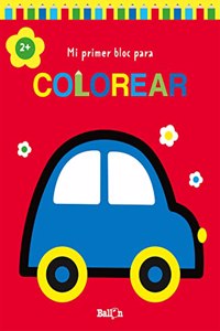 MI PRIMER BLOC PARA COLOREAR COCHE +2