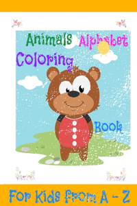 Animals Alphabet Coloring Book