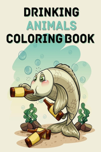 Drinking Animals Coloring Book