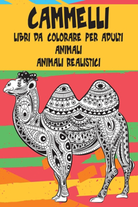 Libri da colorare per adulti - Animali realistici - Animali - cammelli