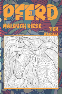 Malbuch Riese - Mandala - Tier - Pferd