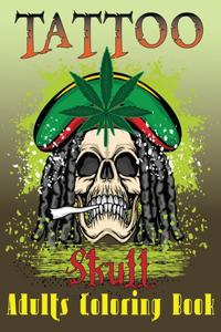 Tattoo Skull Adults Coloring Book