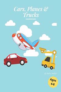 Cars, Planes & Trucks Coloring Book