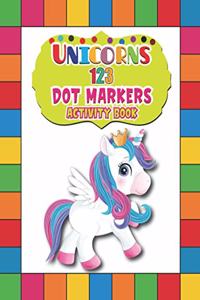 Unicorns 123 Dot Markers Activity Book