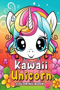 Kawaii Unicorn Coloring Book