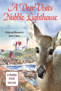 Deer Visits Nubble Lighthouse