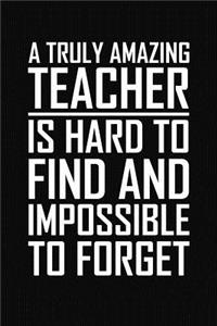 A Truly Amazing Teacher Is Hard to Find and Impossible to Forget