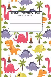 Primary Composition Book: Grades K-2 ( 5/8 Ruled 8x31 ) With Story Space and Dotted Mid Line