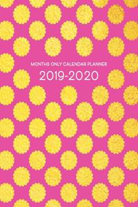 Months Only Calendar Planner 2019-2020