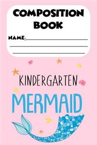 Composition Book Kindergarten Mermaid