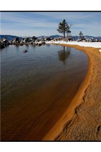 Beautiful Lake Tahoe Water and Rocks Notebook