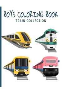Boys Coloring Book Train Collection