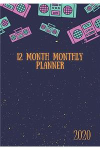 12 Month Monthly Planner