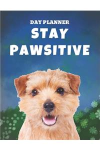 Undated, Blank Hourly Appointment Book For Daily Planning - Day Planner - Norfolk Terrier Dog Stay Pawsitive