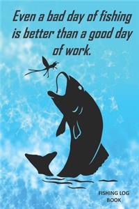 Even a bad day of fishing is better than a good day of work.