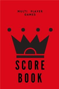 Multiplayer Games Score Book