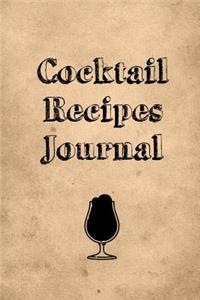 Cocktail Recipes Journal