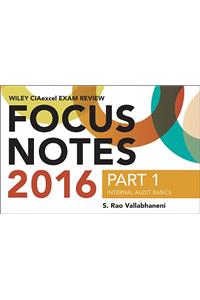Wiley CIAexcel Exam Review 2016 Focus Notes