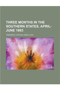 Three Months in the Southern States, April-June 1863