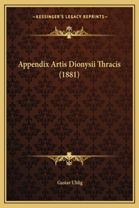 Appendix Artis Dionysii Thracis (1881)
