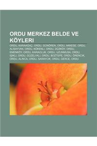 Ordu Merkez Belde Ve Koyleri