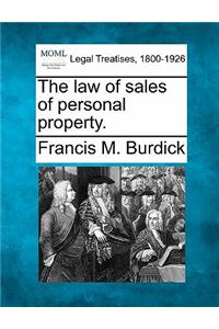 Law of Sales of Personal Property.