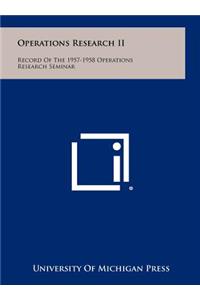 Operations Research II