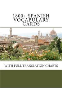 1800+ Spanish Vocabulary Cards