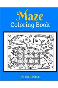 Maze Coloring Book