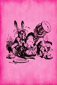 Alice in Wonderland Journal - Mad Hatter's Tea Party (Pink)