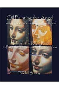 Oil Painting the Angel within Da Vinci's the Virgin of the Rocks